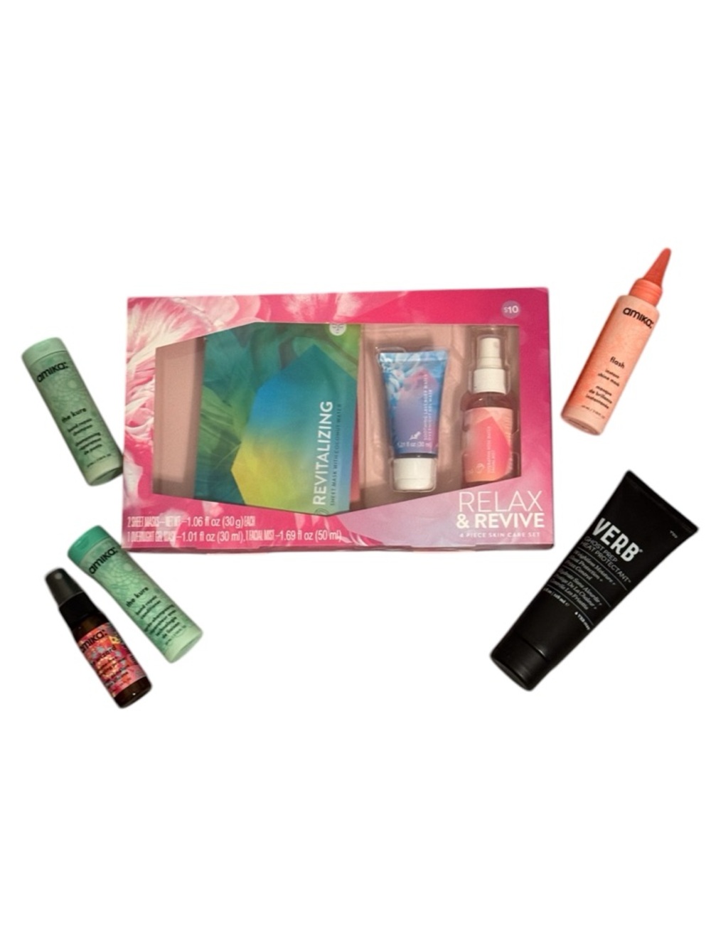 amika + Relax & Revive Skincare Gift Set